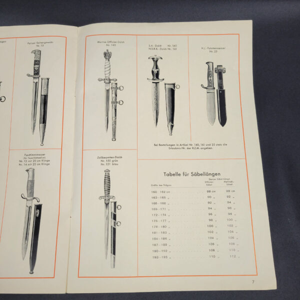 Paul Seilheimer Solingen Dagger Sword Edged Weapon Catalog - Image 7