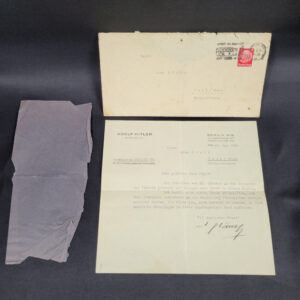 Letter from Adolf Hitler's Chancellery (Early 1934)