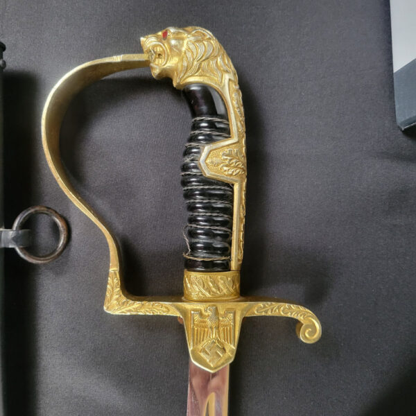 General Erwin Rauch Surrender Sword With Dossier (No Maker - Voos Pattern) with COA - Image 3