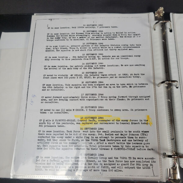 General Erwin Rauch Surrender Sword With Dossier (No Maker - Voos Pattern) with COA - Image 24