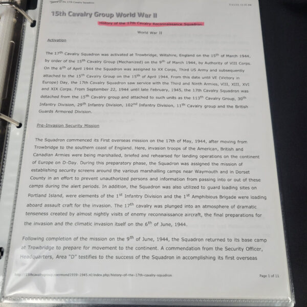 General Erwin Rauch Surrender Sword With Dossier (No Maker - Voos Pattern) with COA - Image 22