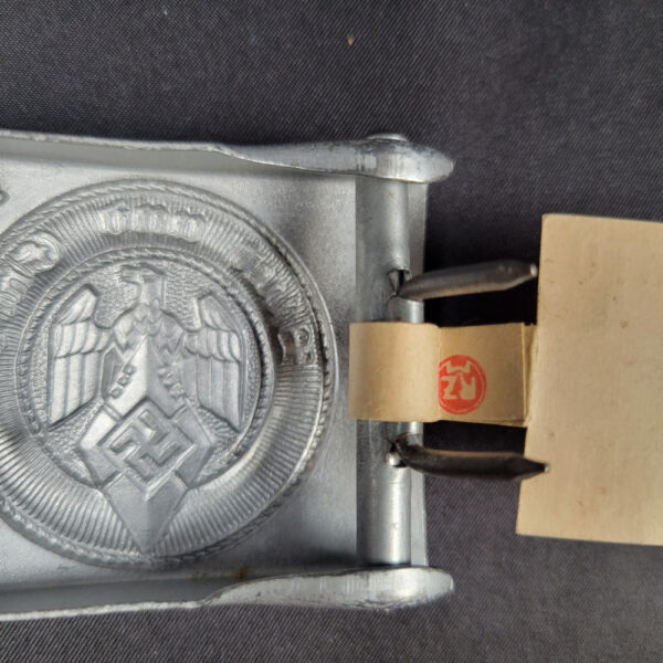 HJ Hitlerjugend belt buckle by RZM M4/24 Fredrich Linden W/ Tag - Image 5
