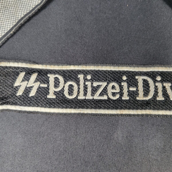 SS Polizei (Police) Division Cuff Title Bevo Full Length - Image 2