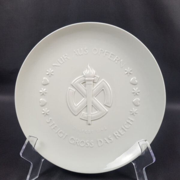 Allach 1942 SS Himmler Julfest Plate (Mint Condition)