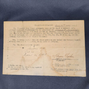 Vet Bringback Document P-38