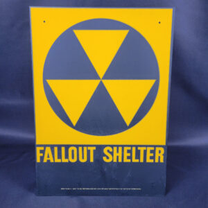 Original Fallout Shelter Department of Defense Sign
